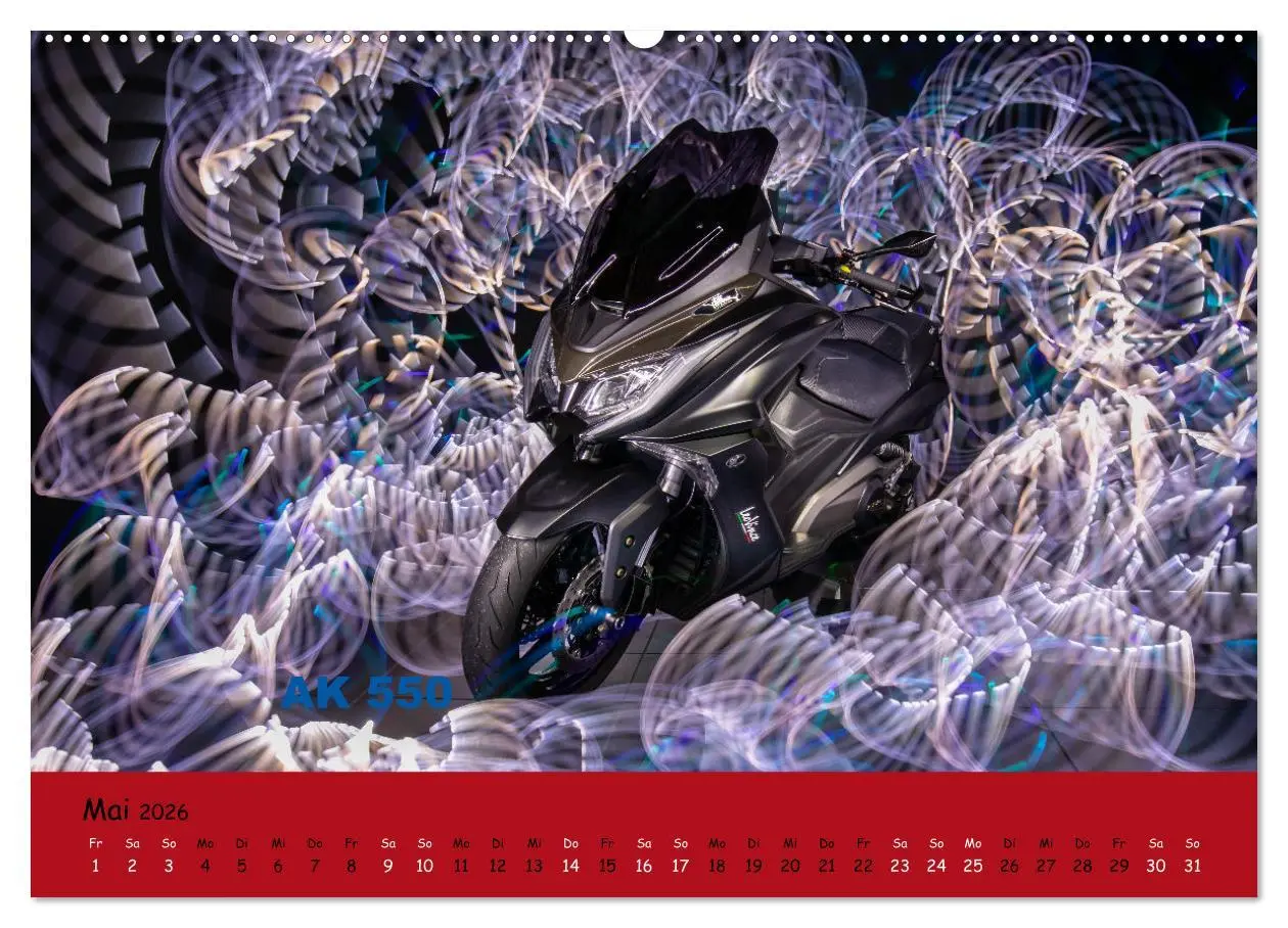 Bild: 9783457511701 | Roller Fieber (Wandkalender 2026 DIN A2 quer), CALVENDO Monatskalender