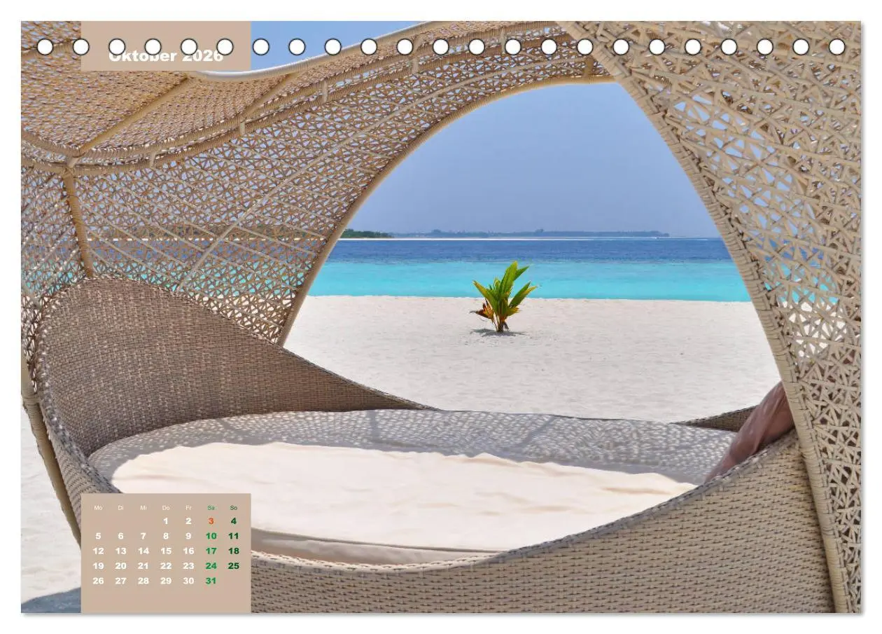 Bild: 9783457681701 | Erlebe mit mir die Ruhe der Malediven (Tischkalender 2026 DIN A5...
