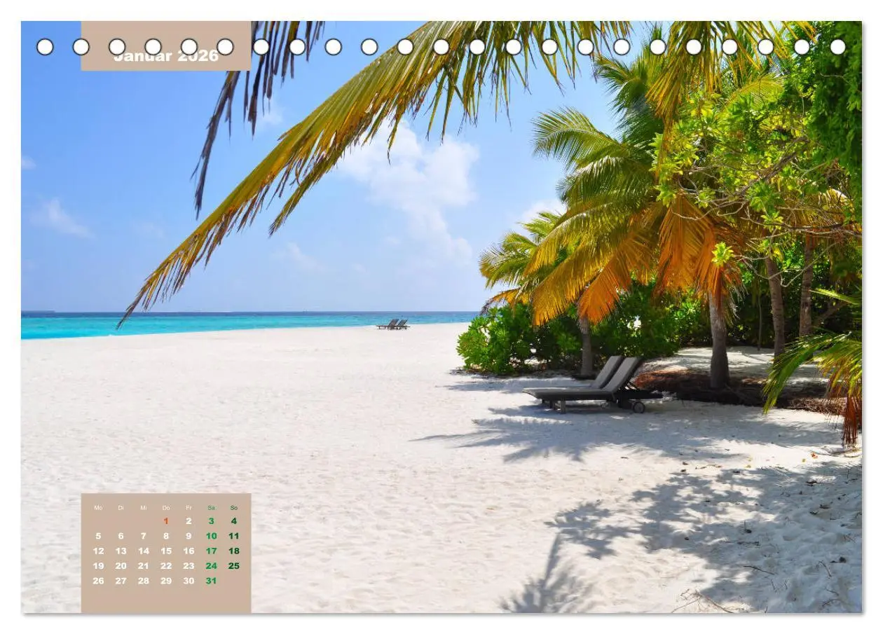 Bild: 9783457681701 | Erlebe mit mir die Ruhe der Malediven (Tischkalender 2026 DIN A5...
