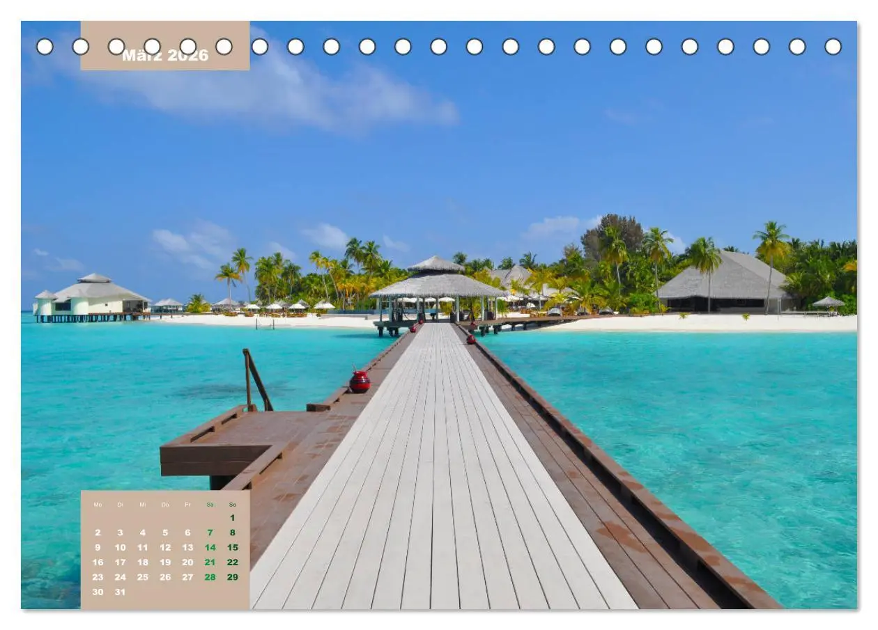 Bild: 9783457681701 | Erlebe mit mir die Ruhe der Malediven (Tischkalender 2026 DIN A5...