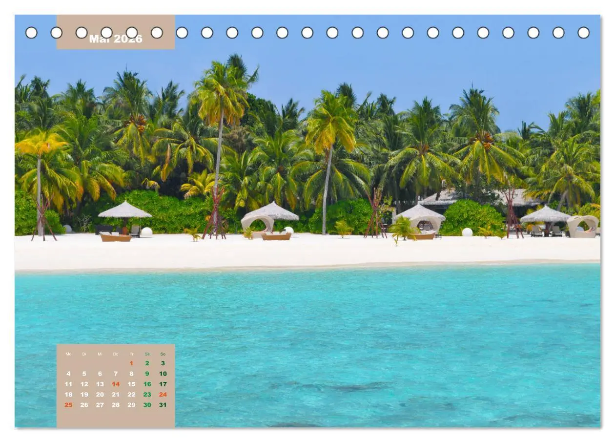 Bild: 9783457681701 | Erlebe mit mir die Ruhe der Malediven (Tischkalender 2026 DIN A5...