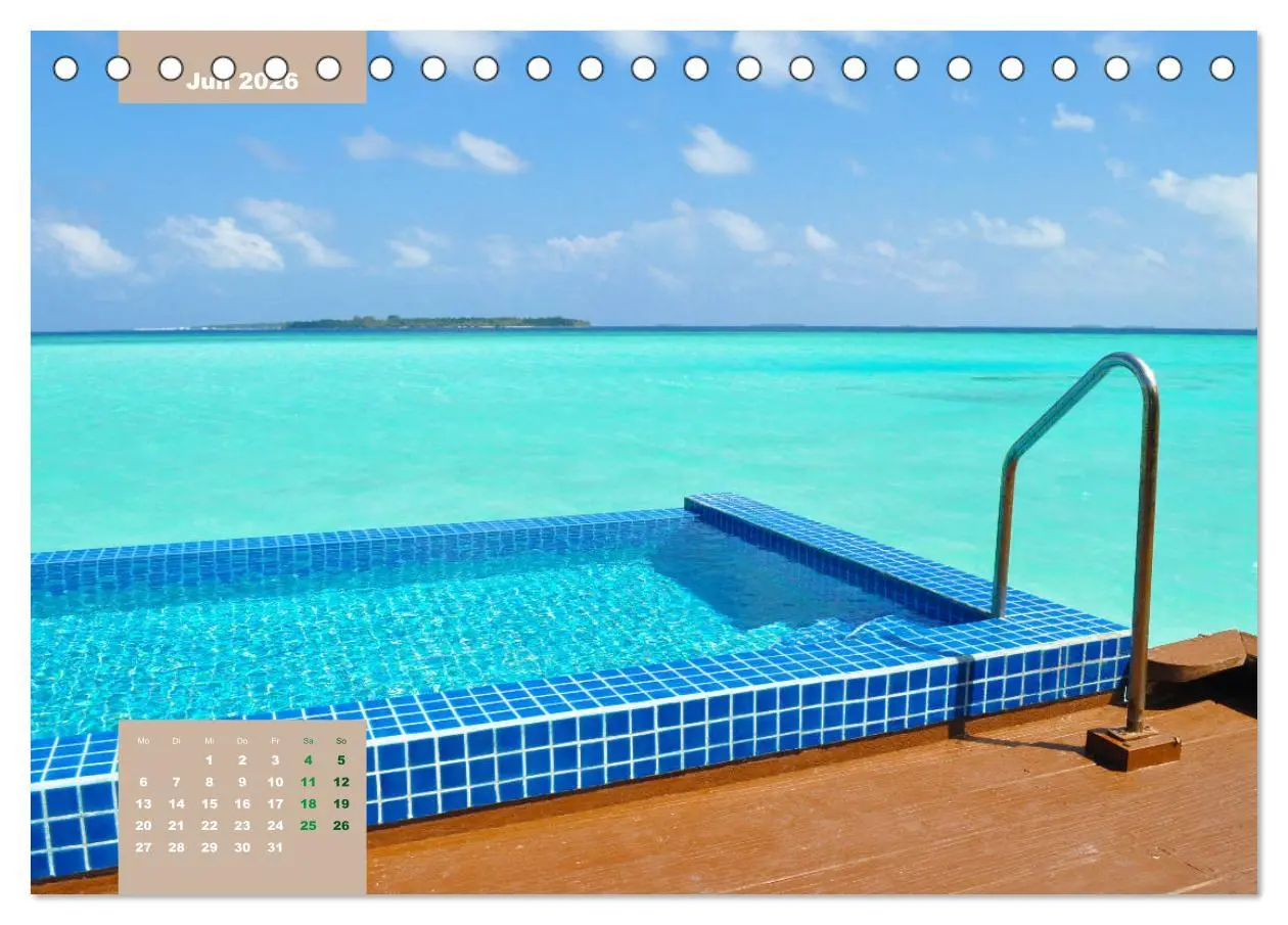 Bild: 9783457681701 | Erlebe mit mir die Ruhe der Malediven (Tischkalender 2026 DIN A5...