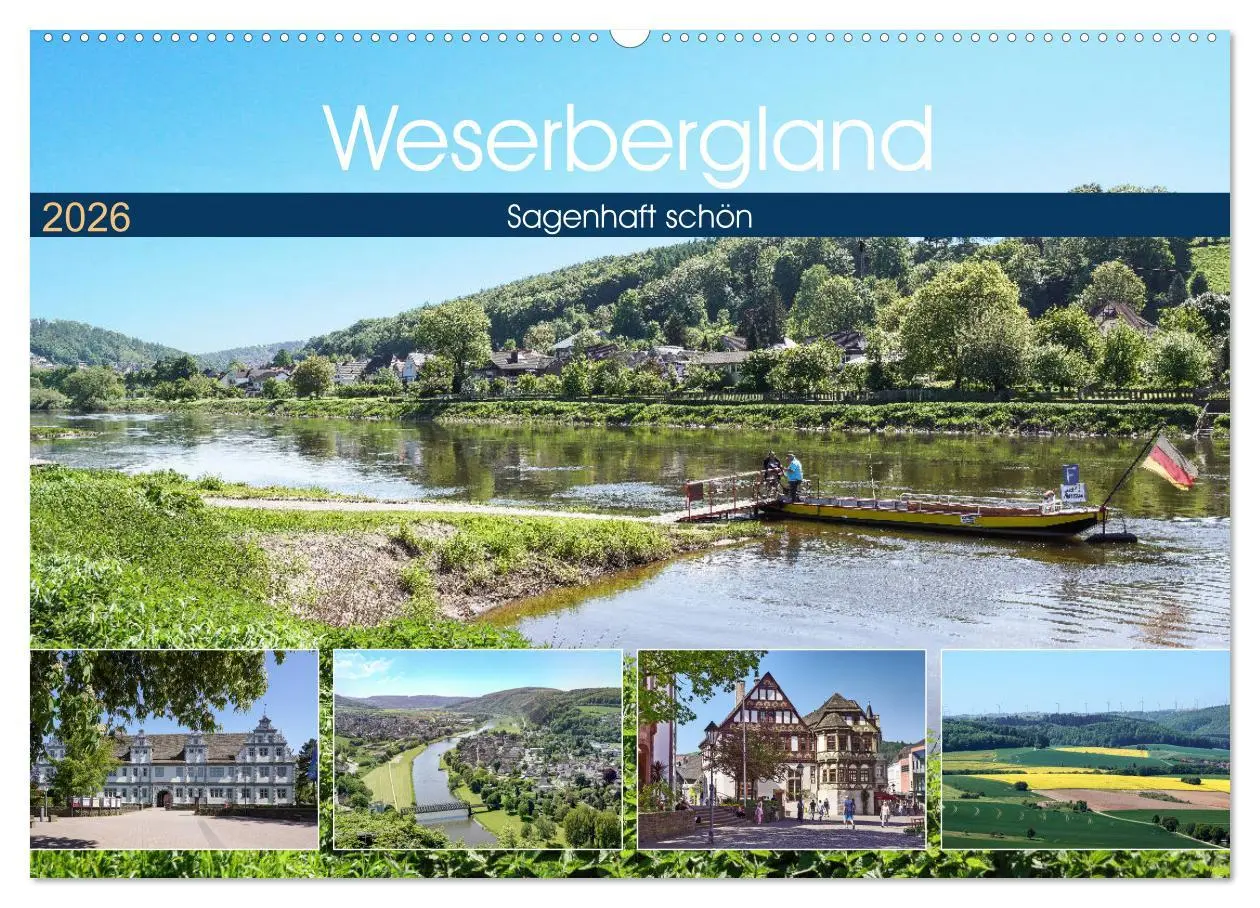 Cover: 9783457821701 | Weserbergland - sagenhaft schön (Wandkalender 2026 DIN A2 quer),...