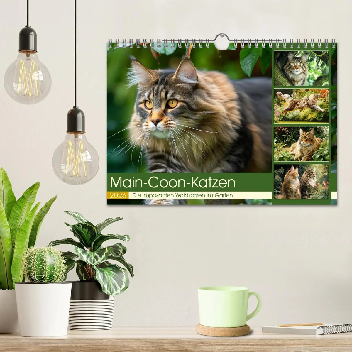 Bild: 9783457991701 | Main-Coon-Katzen. Die imposanten Waldkatzen im Garten (Wandkalender...
