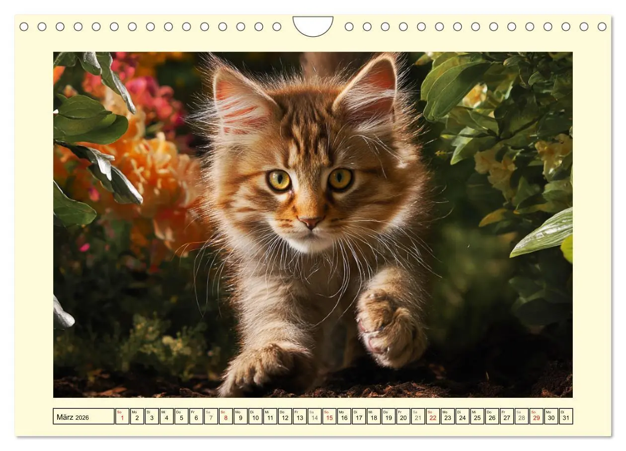 Bild: 9783457991701 | Main-Coon-Katzen. Die imposanten Waldkatzen im Garten (Wandkalender...