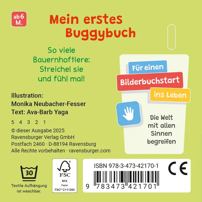Bild: 9783473421701 | Mein erstes Buggybuch: Fühl mal! Bauernhoftiere | Ava-Barb Yaga | Buch