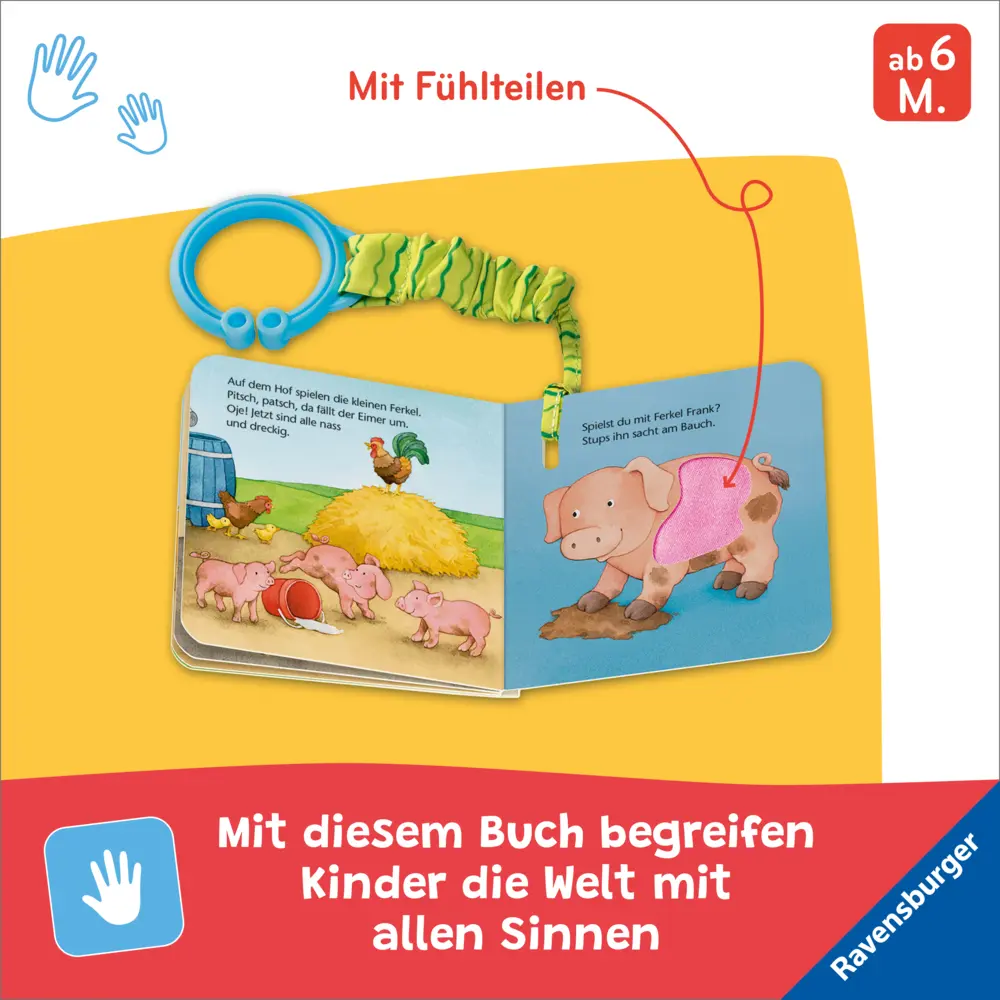 Bild: 9783473421701 | Mein erstes Buggybuch: Fühl mal! Bauernhoftiere | Ava-Barb Yaga | Buch