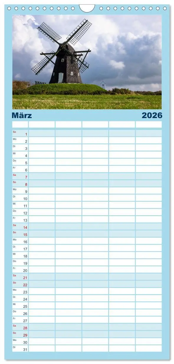 Bild: 9783516601701 | Familienplaner 2026 - Dänemarks Nordseezauber mit 5 Spalten...