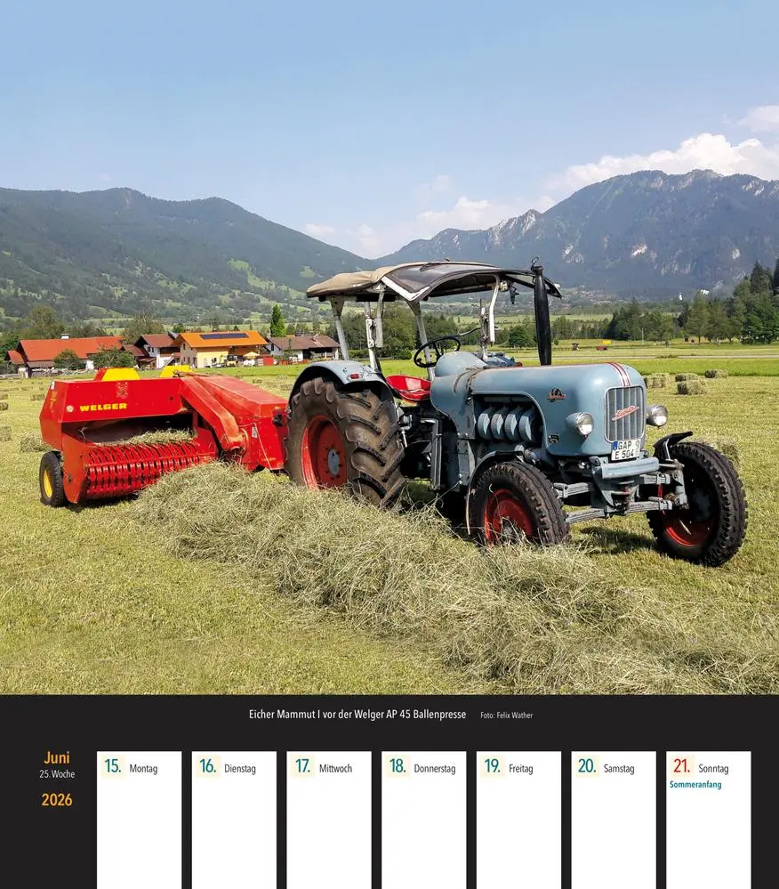 Bild: 9783751611701 | Eicher Traktoren 2026 | Wochenkalender mit 53 Abbildungen | Kalender