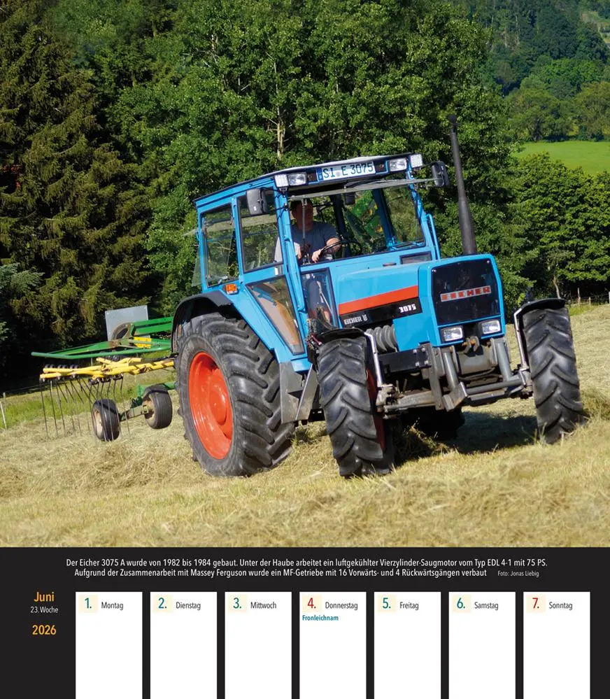 Bild: 9783751611701 | Eicher Traktoren 2026 | Wochenkalender mit 53 Abbildungen | Kalender