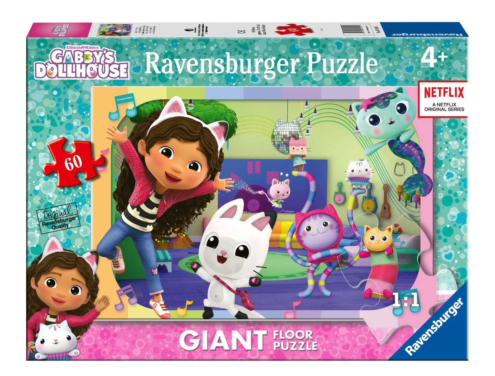 Cover: 4005556031801 | Ravensburger Kinderpuzzle 03180 - Gabbys Tanzparty - Bodenpuzzle...