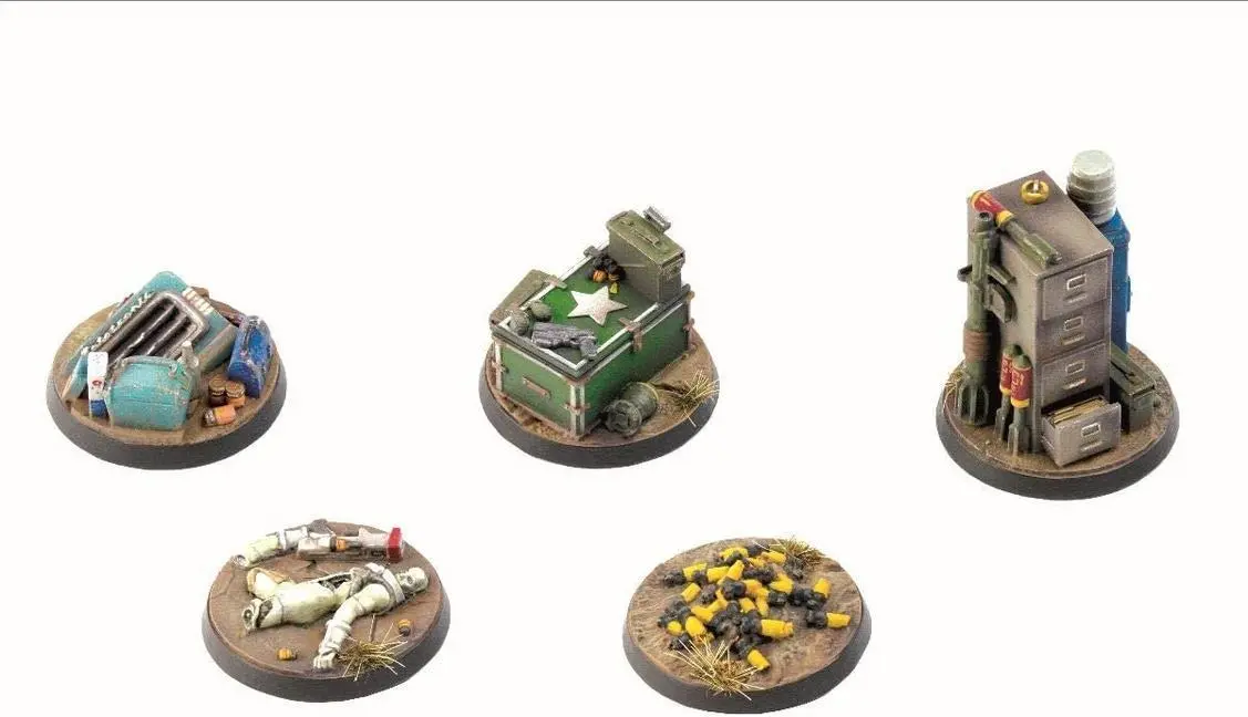 Cover: 5060523341801 | Fallout: Wasteland Warfare - Terrain Expansion: Objective Markers 2