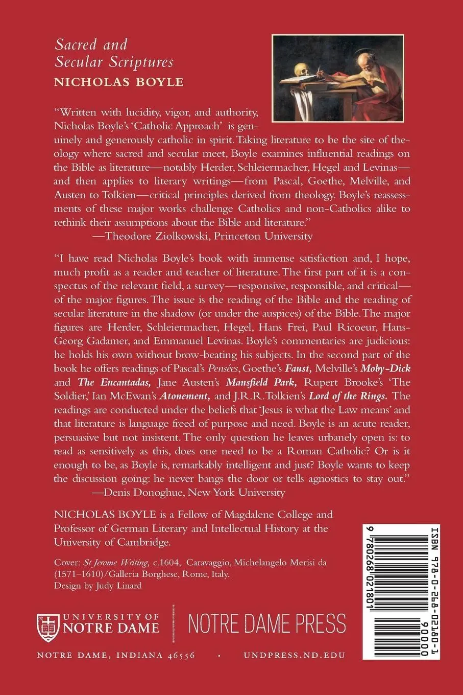 Rückseite: 9780268021801 | Sacred and Secular Scriptures | A Catholic Approach to Literature