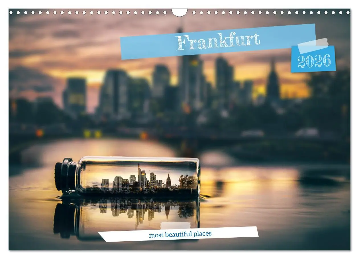 Cover: 9783457291801 | Frankfurt most beautiful places (Wall Calendar 2026 DIN A3...