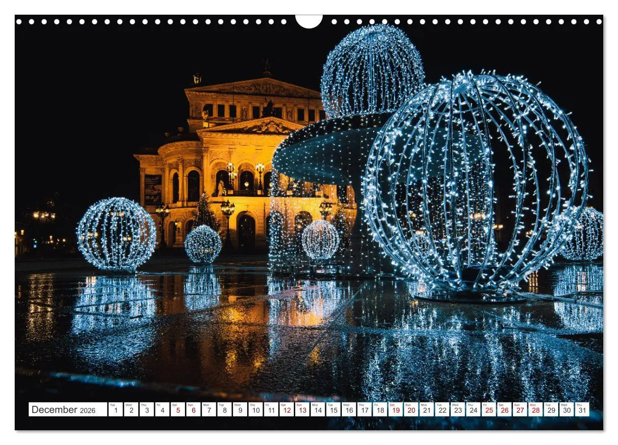 Bild: 9783457291801 | Frankfurt most beautiful places (Wall Calendar 2026 DIN A3...