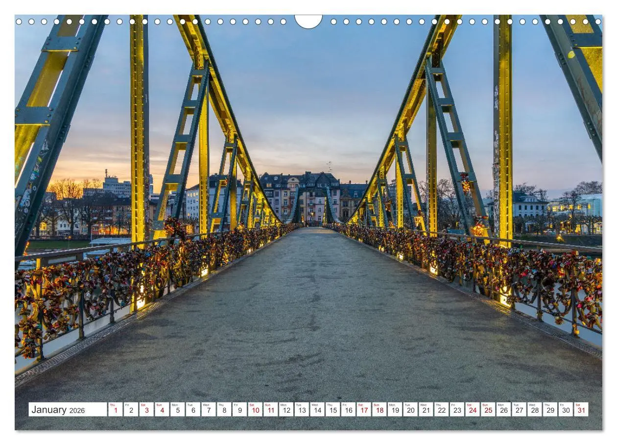Bild: 9783457291801 | Frankfurt most beautiful places (Wall Calendar 2026 DIN A3...