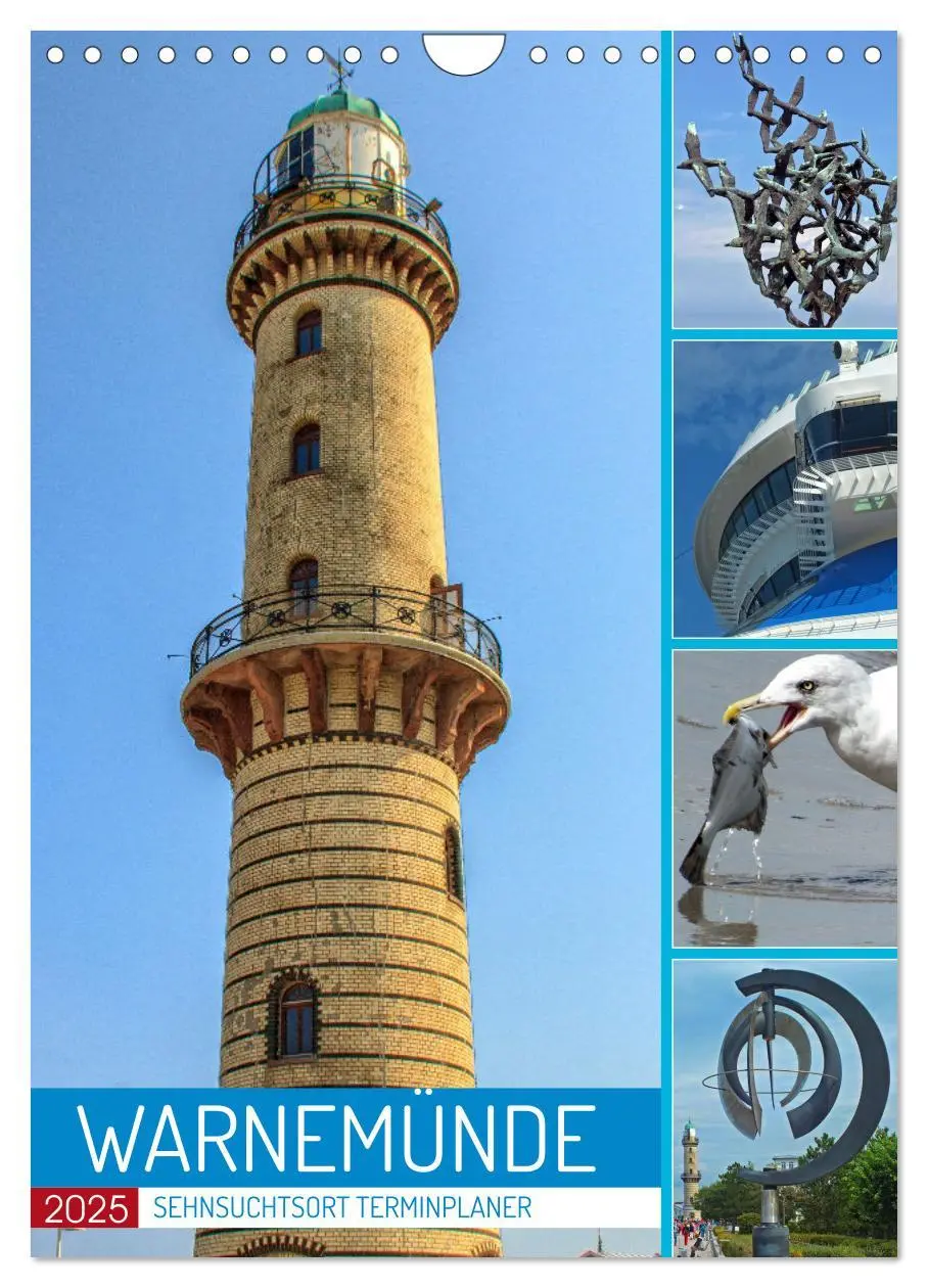 Cover: 9783435881901 | Sehnsuchtsort Warnemünde (Wandkalender 2025 DIN A4 hoch), CALVENDO...