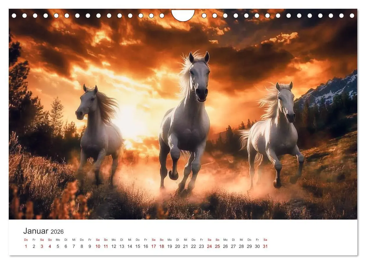 Bild: 9783457281901 | Im Wind der Freiheit - Ein Jahr voller Pferde (Wandkalender 2026...