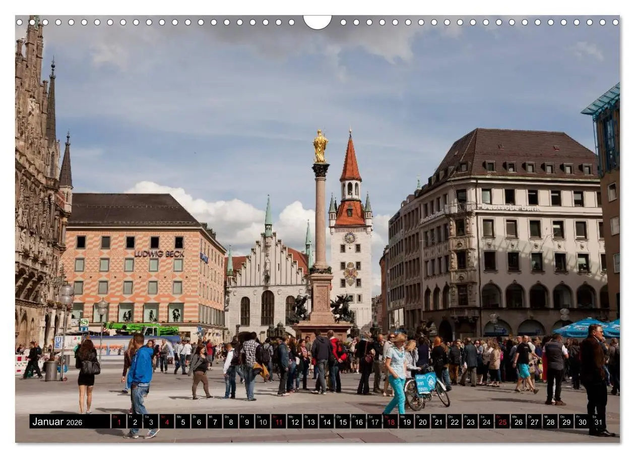 Bild: 9783516131901 | Landeshauptstadt München (Wandkalender 2026 DIN A3 quer), CALVENDO...
