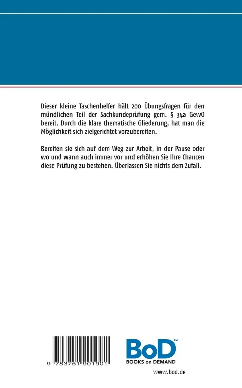 Rückseite: 9783751901901 | 200 Übungsfragen für die mündliche Prüfung | Alexander Rudolph | Buch