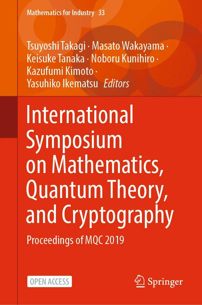 Cover: 9789811551901 | International Symposium on Mathematics, Quantum Theory, and...