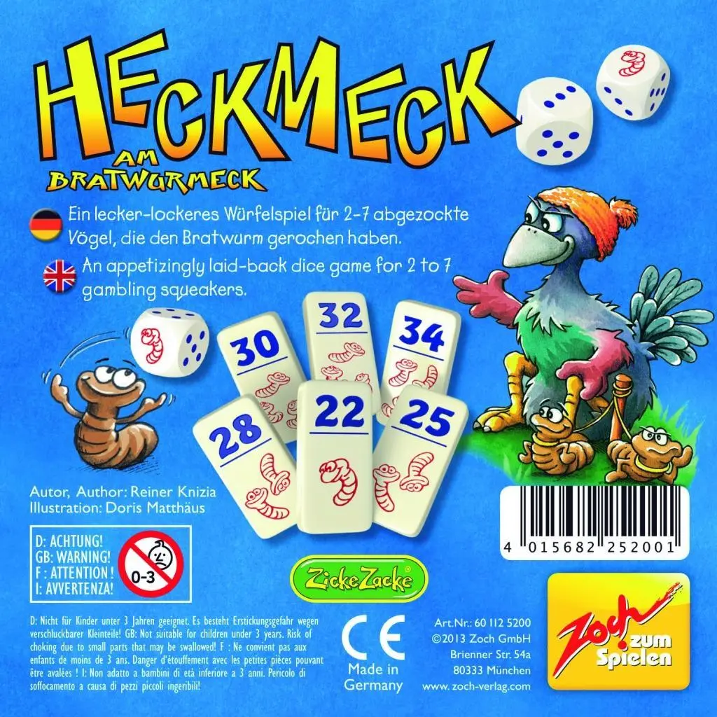 Bild: 4015682252001 | Heckmeck am Bratwurmeck | Reiner Knizia | Spiel | 25200 | Deutsch