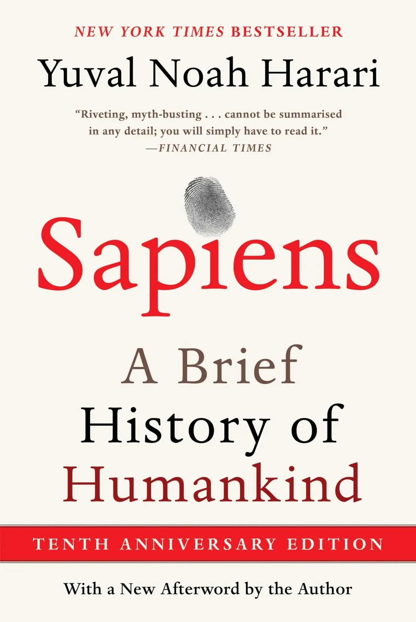 Cover: 9780063422001 | Sapiens [Tenth Anniversary Edition] | A Brief History of Humankind