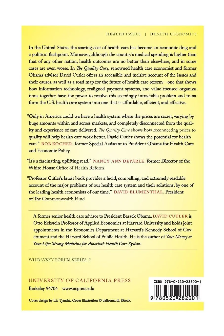 Rückseite: 9780520282001 | The Quality Cure | David Cutler | Taschenbuch | Englisch | 2014