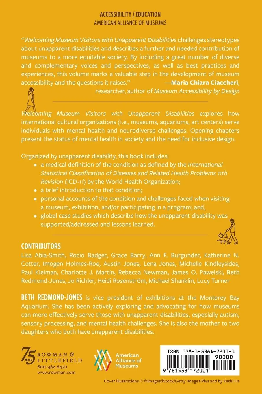 Rückseite: 9781538172001 | Welcoming Museum Visitors with Unapparent Disabilities | Redmond-Jones