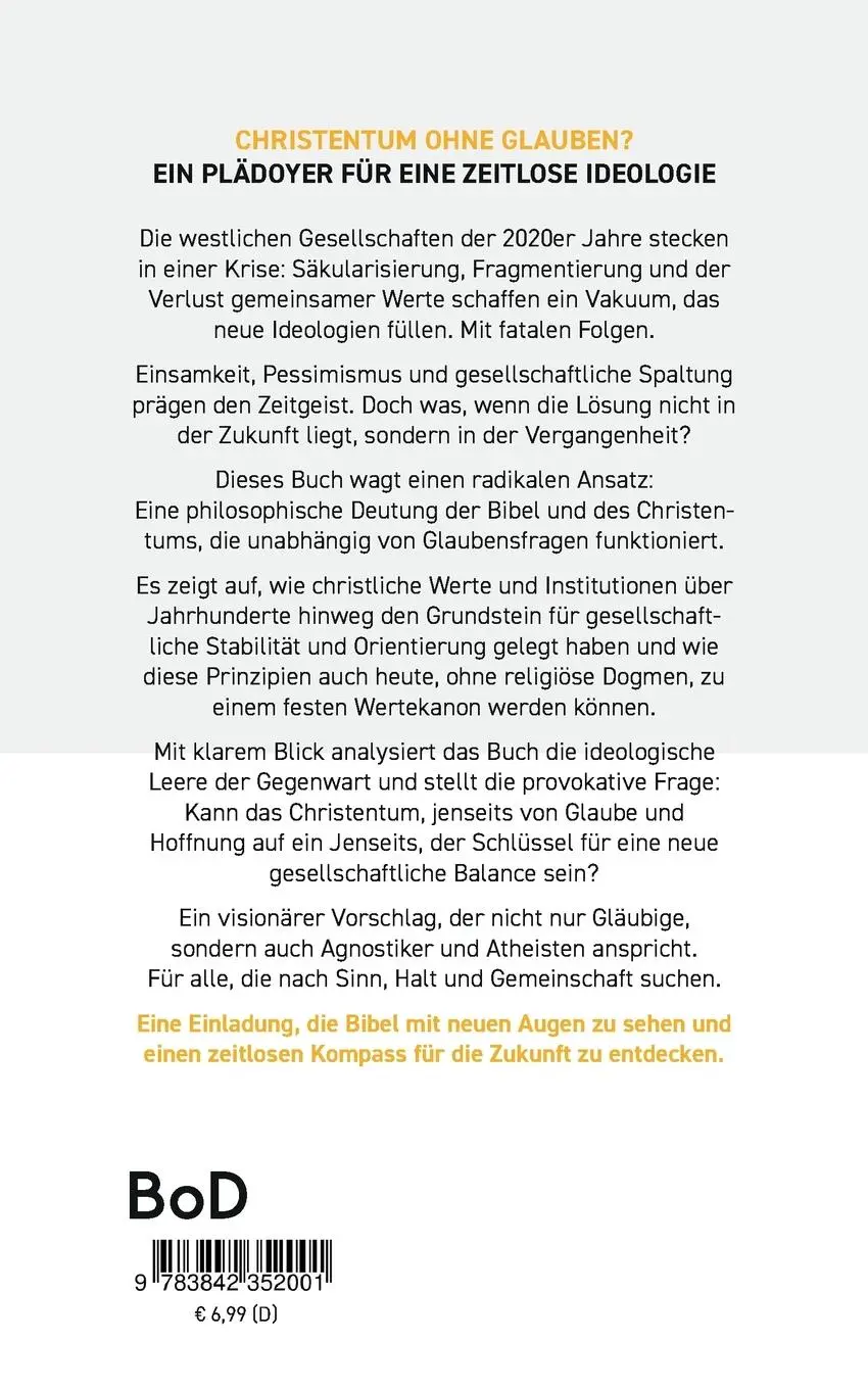Rückseite: 9783842352001 | Agnostisches Christentum | Gereon Brei | Taschenbuch | 86 S. | Deutsch