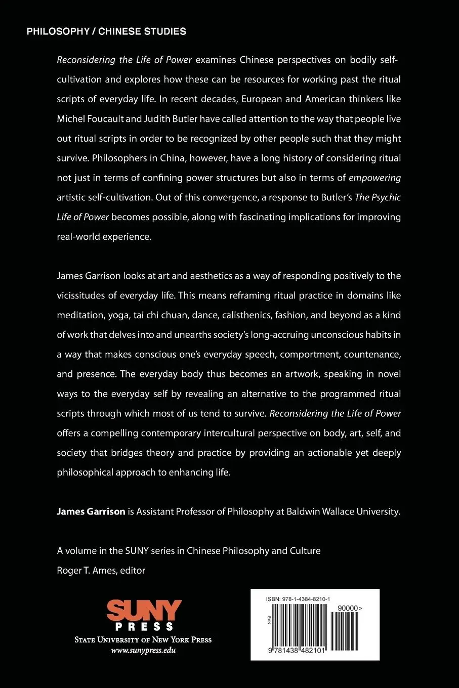 Rückseite: 9781438482101 | Reconsidering the Life of Power | James Garrison | Taschenbuch | 2021