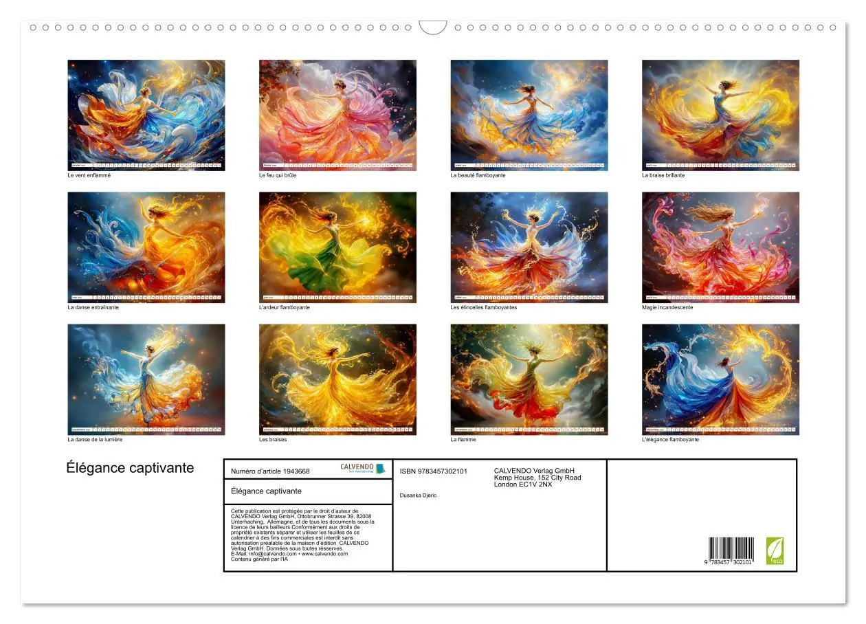 Bild: 9783457302101 | Élégance captivante (Calendrier mural 2026 DIN A2 vertical),...
