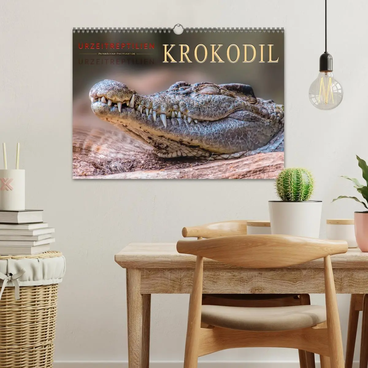 Bild: 9783457852101 | Urzeitreptilien - Krokodil (Wandkalender 2026 DIN A3 quer),...