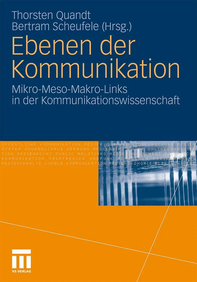 Cover: 9783531172101 | Ebenen der Kommunikation | Bertram Scheufele (u. a.) | Taschenbuch