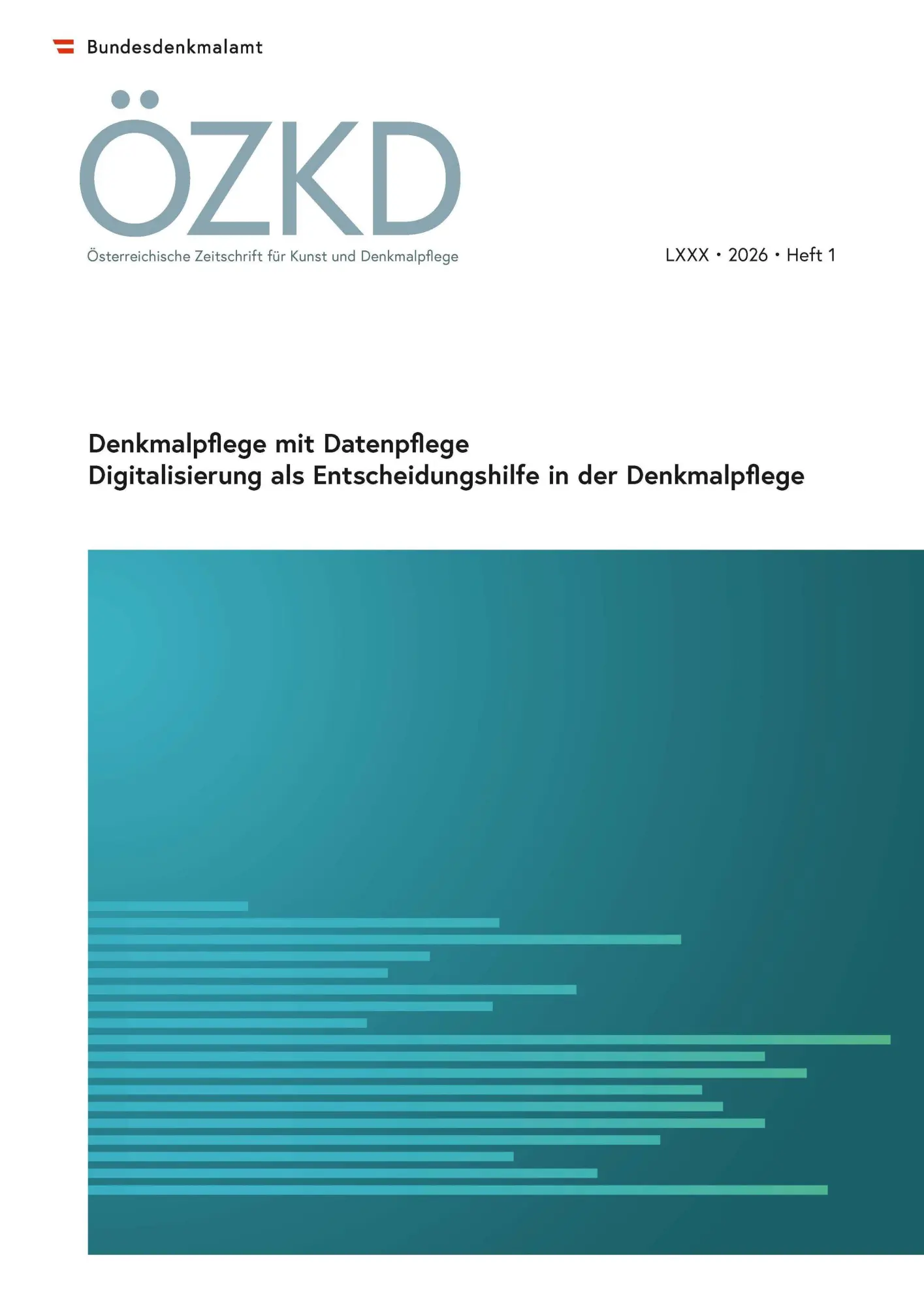 Österreichische Zeitschrift für Kunst und Denkmalpflege LXXX, Heft 1