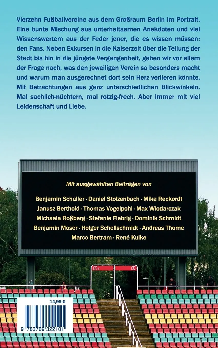 Rückseite: 9783769322101 | Fußballstadt Berlin | Michael Stoffl | Taschenbuch | 196 S. | Deutsch