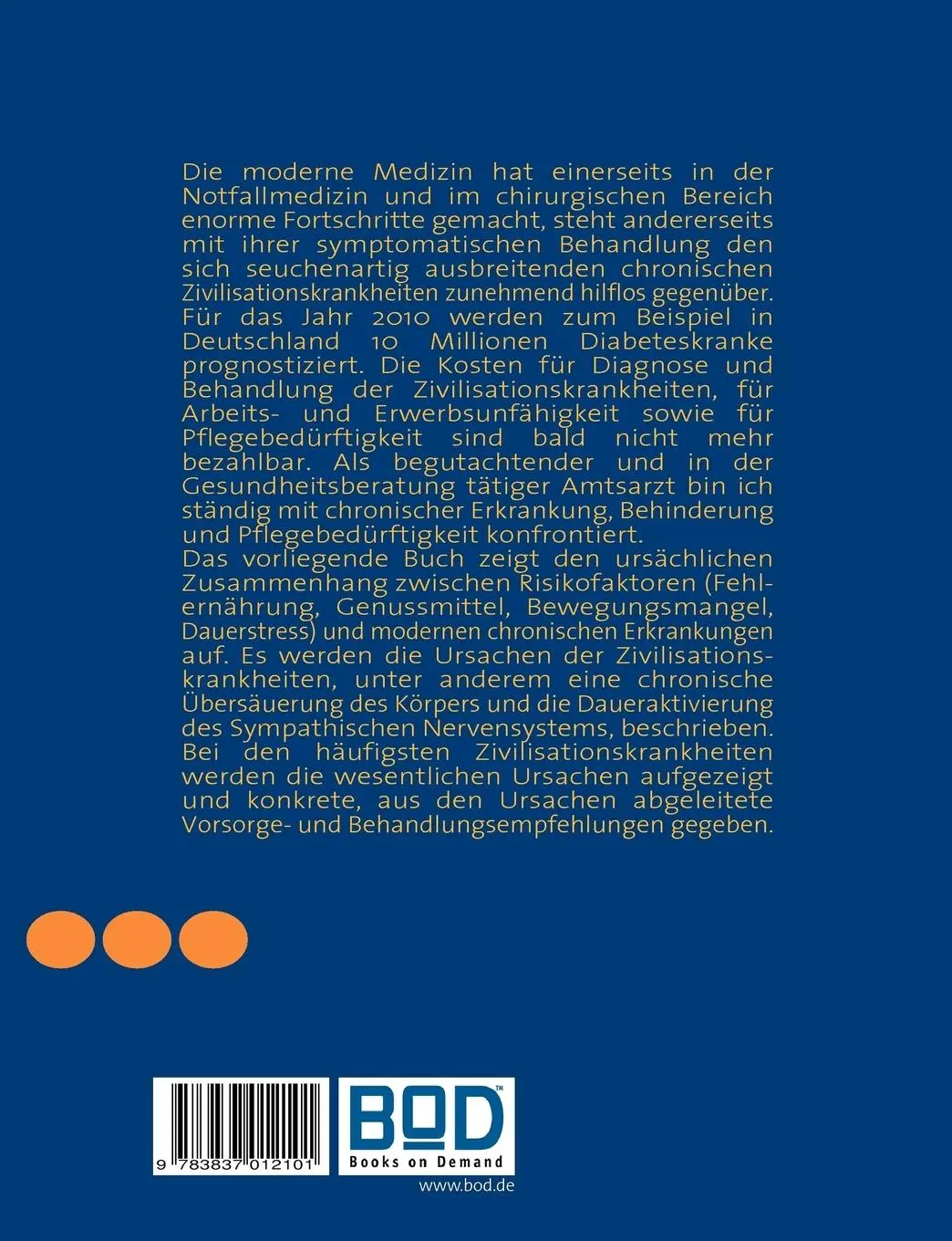 Rückseite: 9783837012101 | Wir essen und trinken uns krank | Andreas Modrzejewski | Taschenbuch