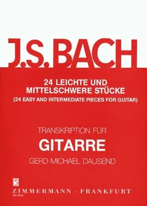 Cover: 9790010312101 | 24 Easy And Intermediate Pieces For Guitar | Johann Sebastian Bach