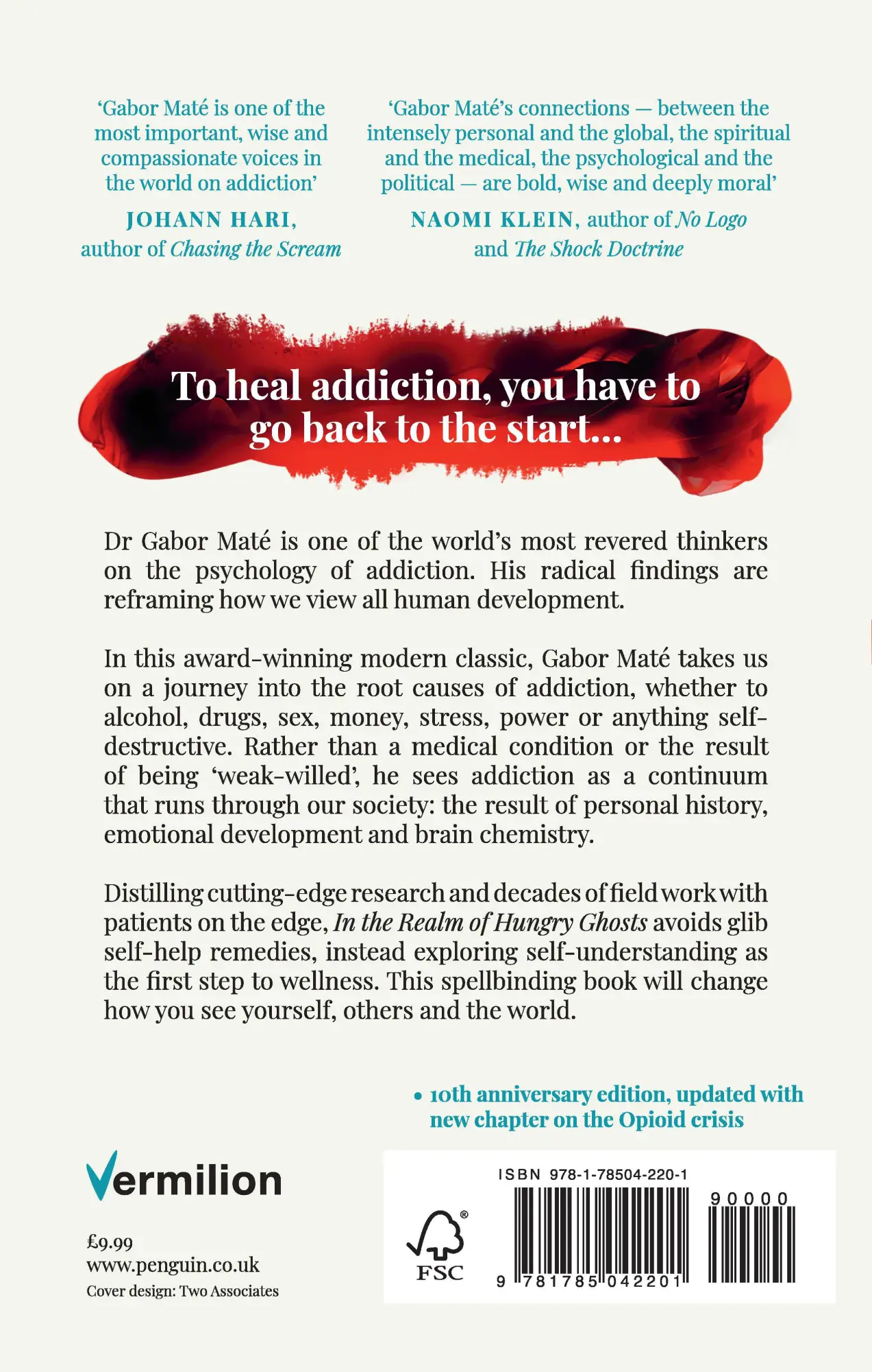 Rückseite: 9781785042201 | In the Realm of Hungry Ghosts | Close Encounters with Addiction | Maté