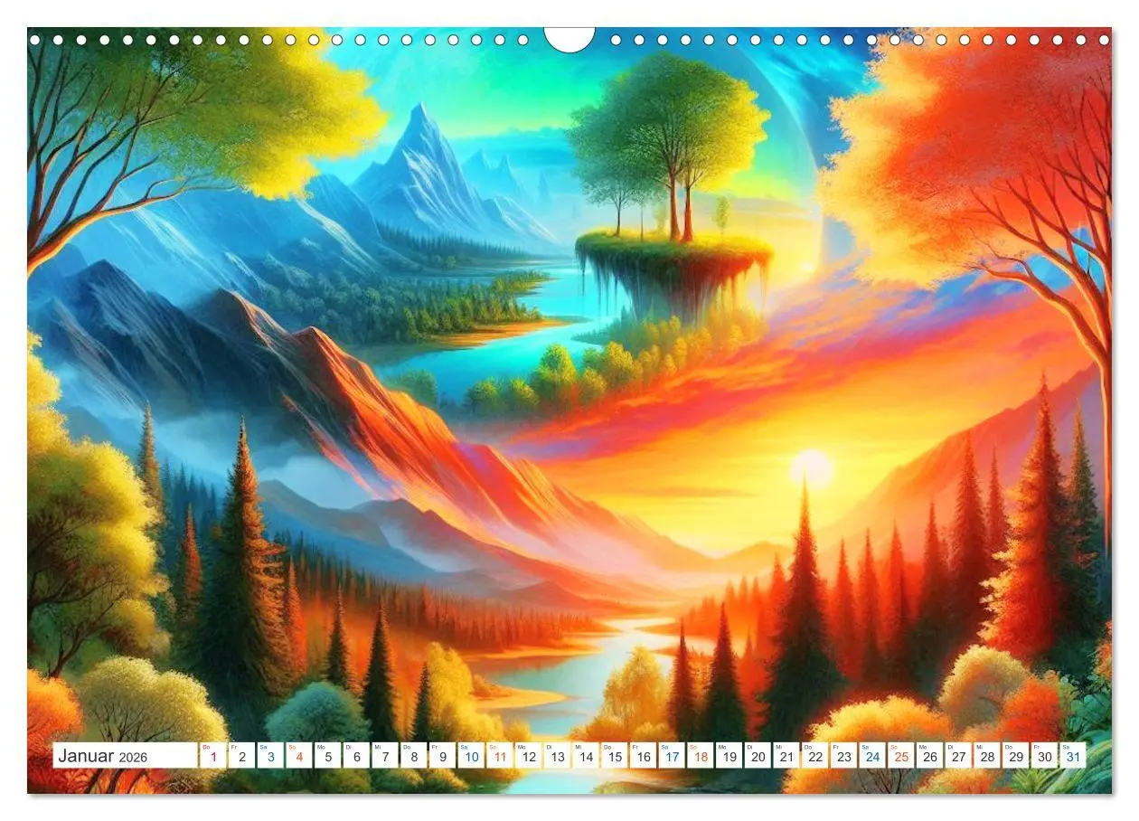 Bild: 9783457392201 | Futurplaneten (Wandkalender 2026 DIN A3 quer), CALVENDO Monatskalender