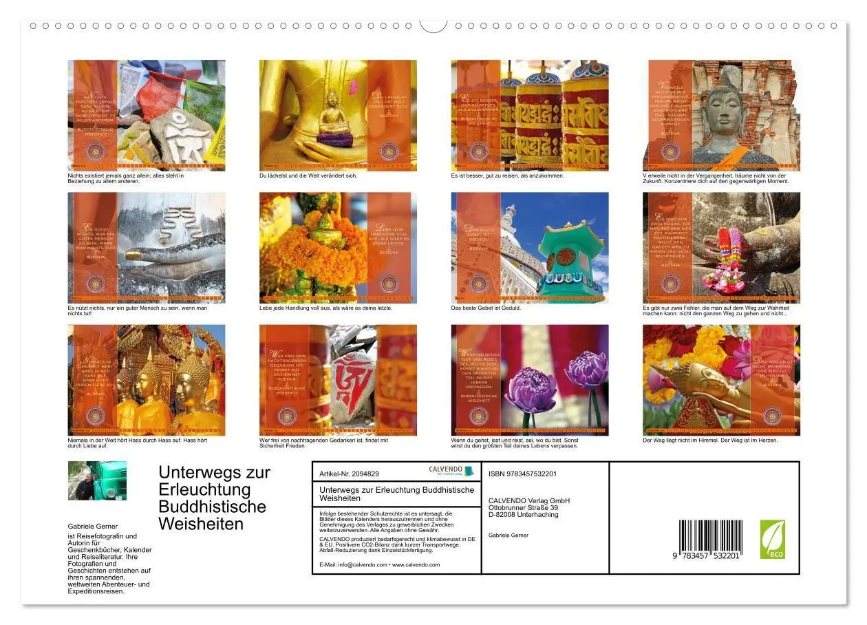 Bild: 9783457532201 | Unterwegs zur Erleuchtung Buddhistische Weisheiten (hochwertiger...