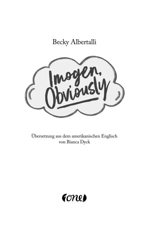 Bild: 9783846602201 | Imogen, Obviously | Becky Albertalli | Taschenbuch | 432 S. | Deutsch