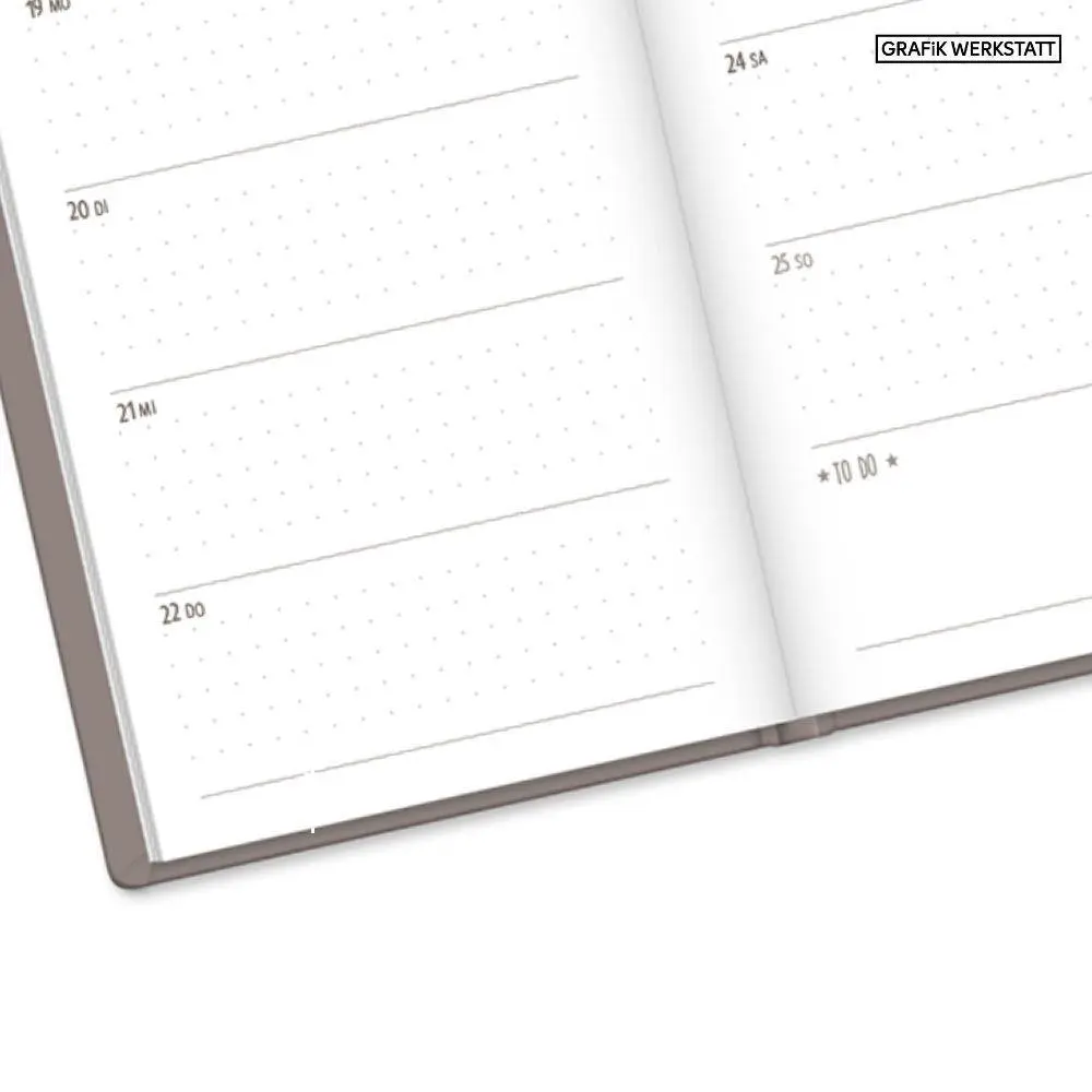 Bild: 9783986362201 | Terminplaner Lederlook 2027 Taupe | Terminplaner Lederlook A6 | Buch