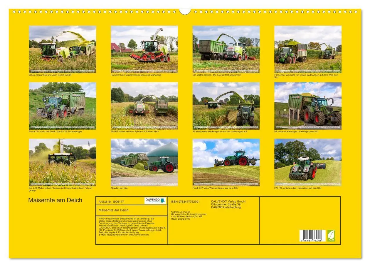 Bild: 9783457762301 | Maisernte am Deich (Wandkalender 2026 DIN A2 quer), CALVENDO...