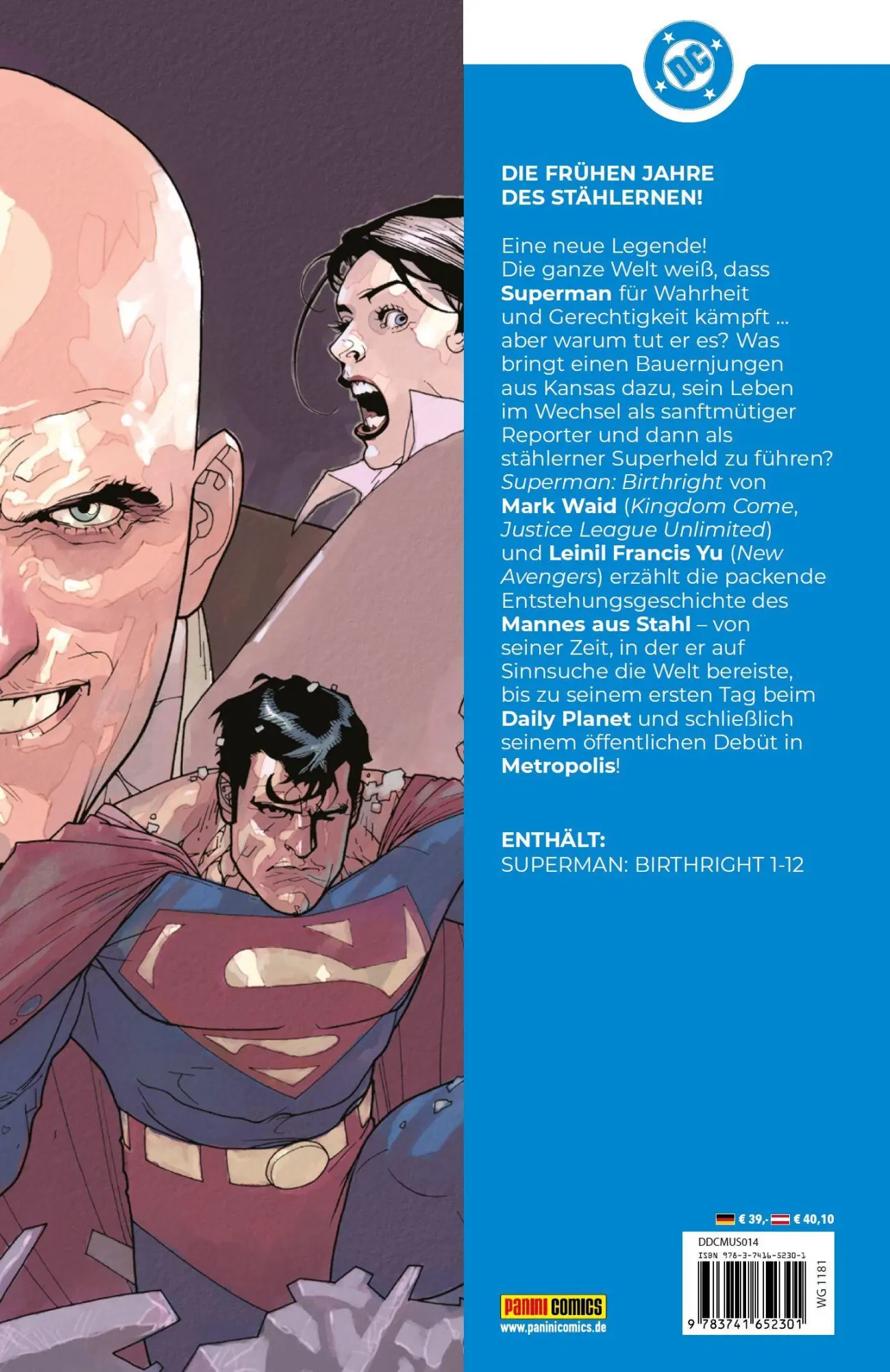 Rückseite: 9783741652301 | DC Must-Have: Superman: Birthright | Mark Waid (u. a.) | Buch | 328 S.