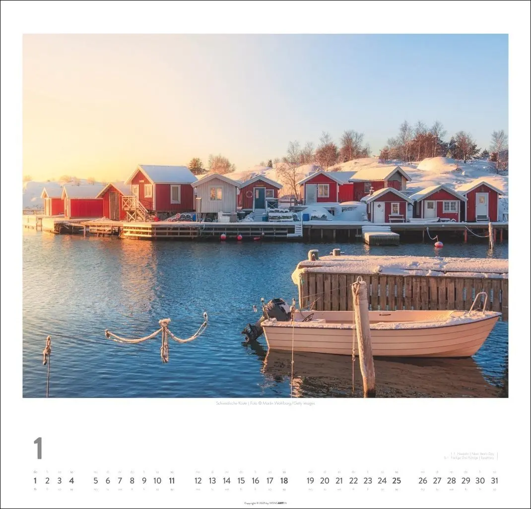 Bild: 9783839902301 | Schweden Kalender 2026 - Licht und Wasser | Kalender | Spiralbindung