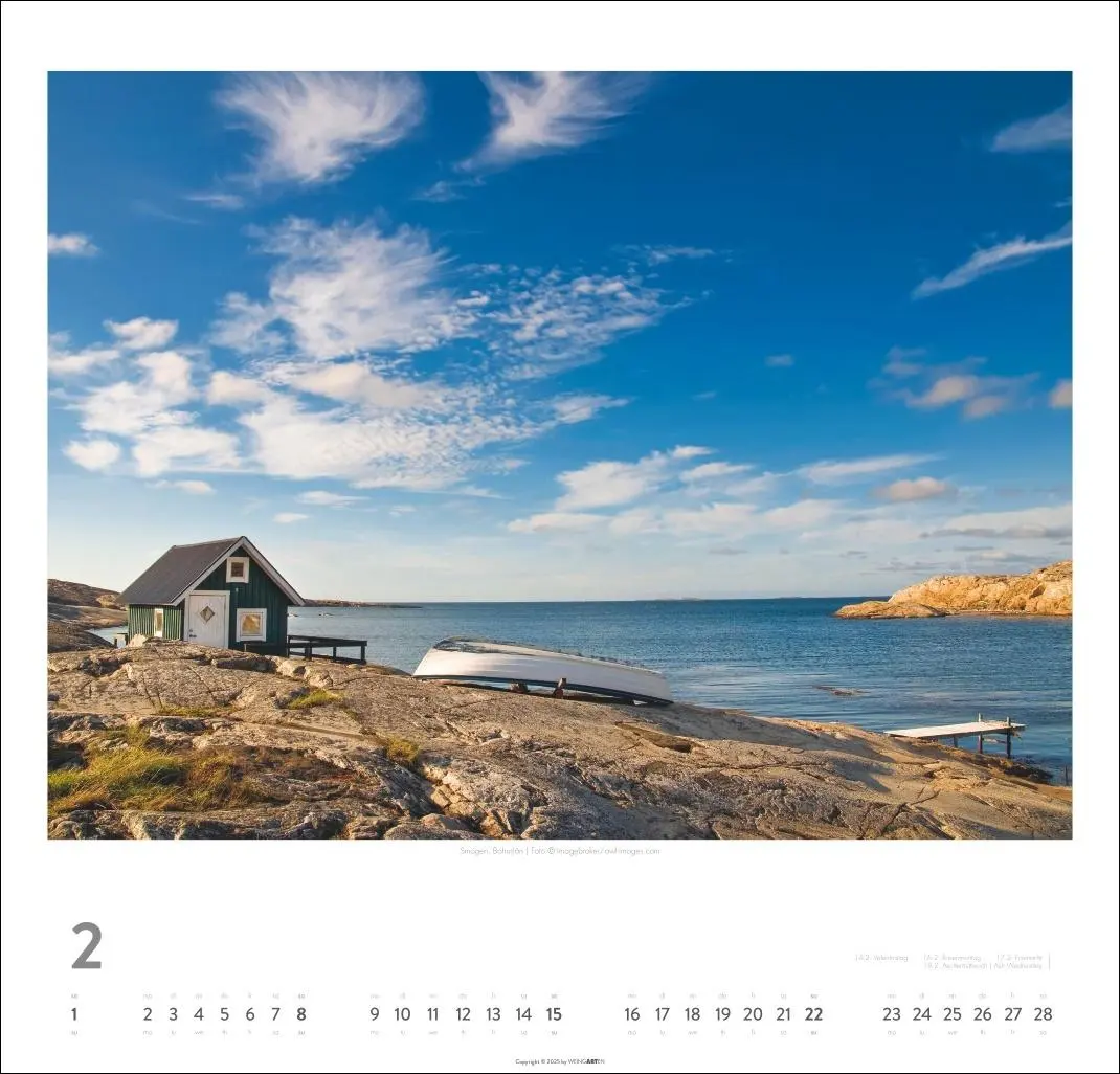 Bild: 9783839902301 | Schweden Kalender 2026 - Licht und Wasser | Kalender | Spiralbindung