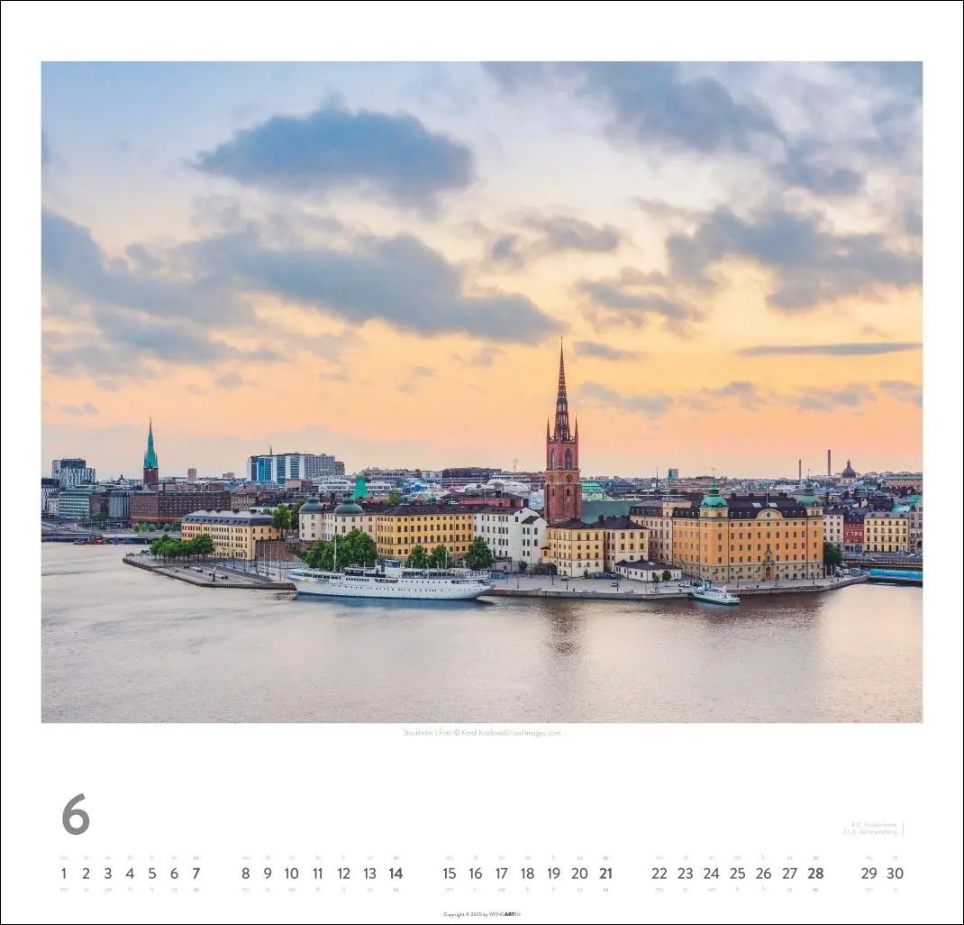 Bild: 9783839902301 | Schweden Kalender 2026 - Licht und Wasser | Kalender | Spiralbindung