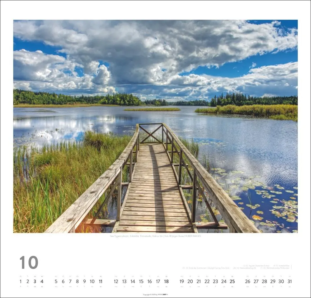 Bild: 9783839902301 | Schweden Kalender 2026 - Licht und Wasser | Kalender | Spiralbindung