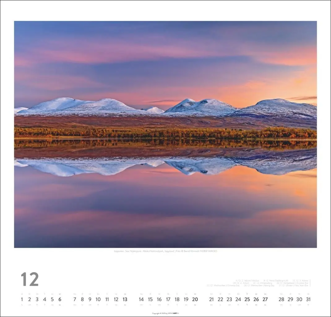 Bild: 9783839902301 | Schweden Kalender 2026 - Licht und Wasser | Kalender | Spiralbindung